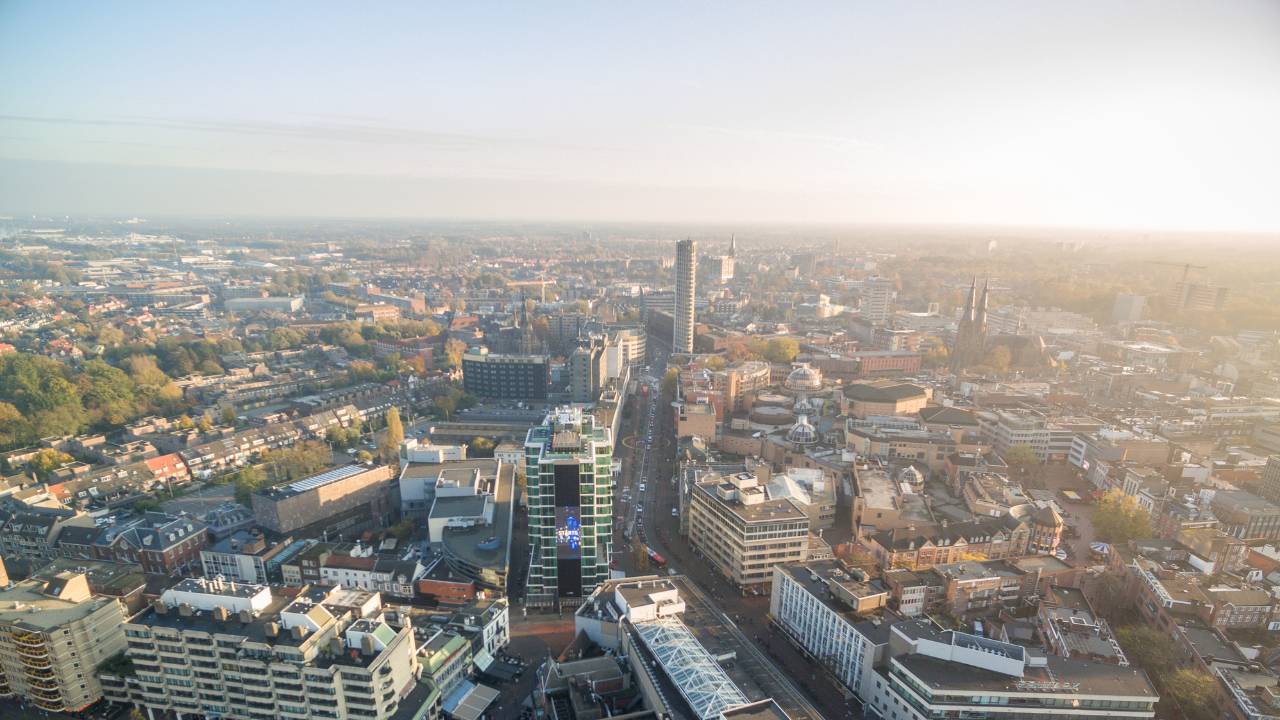 birds eye view van eindhoven
