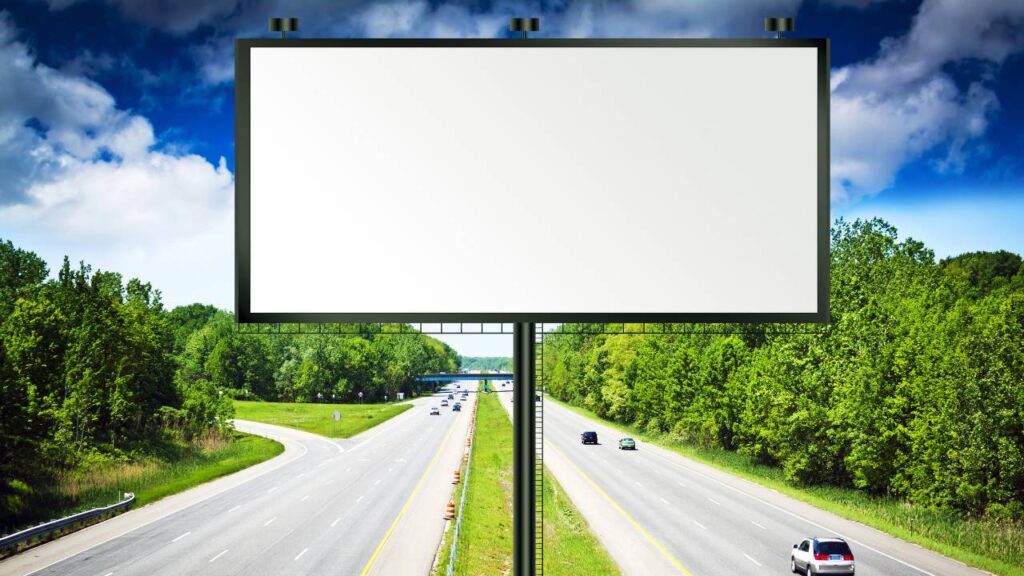 mast langs een snelweg